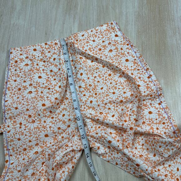 Lingua Franca Floral Daisy Retro 70s Playful Cottage Core Wide Leg Pants Small - Picture 7 of 16